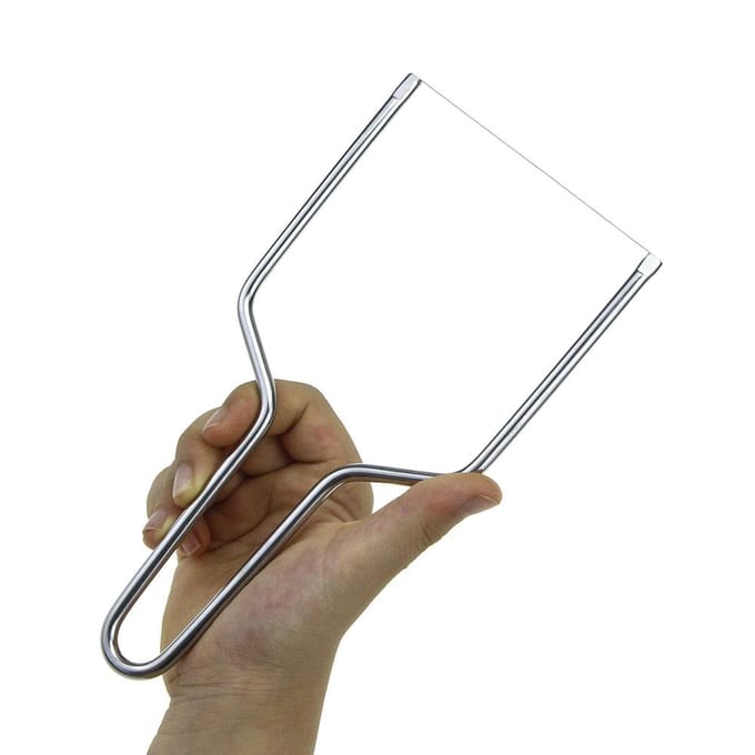 Kaassnijder RVS Kaassnijder met Draad Handheld Boter Snijgereedschap gray