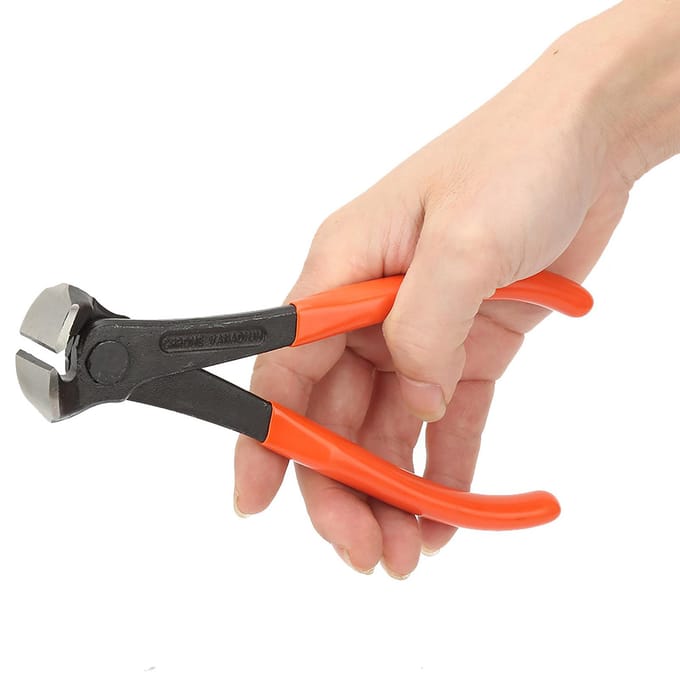 6  Eindkniptang Knipschaar Draad Staal Fixers Pincet Kabel Kniptang Kniptang orange