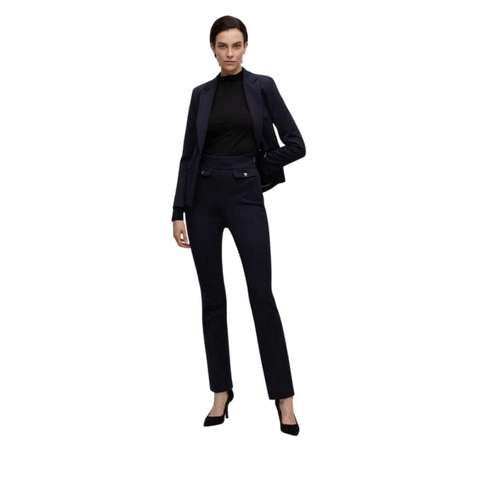 Hugo Boss Dames/Dames Slim Broek (Donkerblauw)