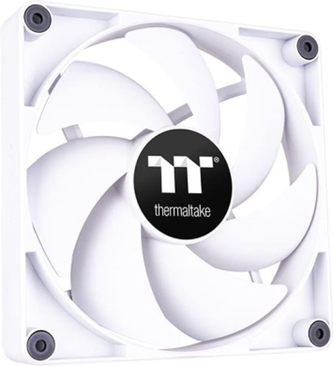 Thermaltake CT120 - Ventilator Koeler voor PC - 2x120mm - Stil - PWM 500-2000 RPM - Modulair - Wit
