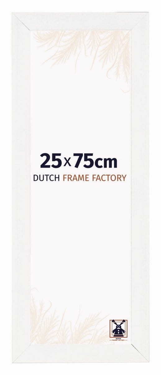 Fotolijst 25x75 cm - MDF - Wit Geveegd - Praag