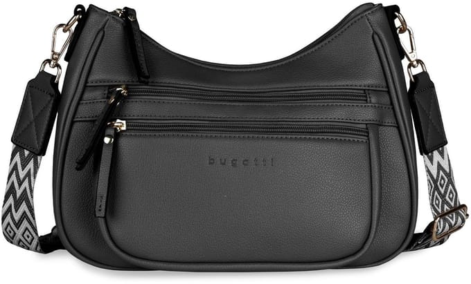 bugatti schoudertas Mare 3.0 Crossbody Bag Black zwart