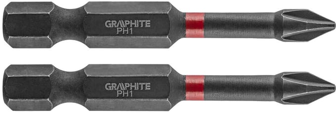 Graphite PH1 - Udarbit - 50mm - S2 Staal - Voor Zware Taken