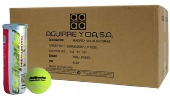 Bullpadel Premium Pro Padelballen Doos Rood