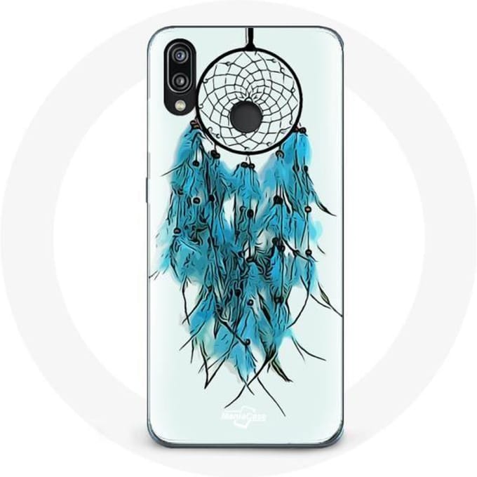 Coque - Huawei - P20 Lite - Attrape Rêve - Souple - Bleu et Blanc blanc