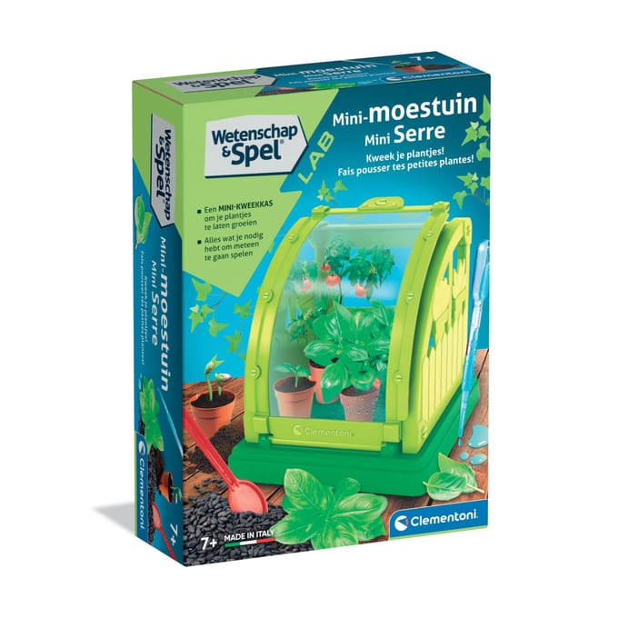 Clementoni - Mini Serre Moestuintje - Educatief Speelgoed voor Kinderen - STEM Speelgoed - Vanaf 7 jaar