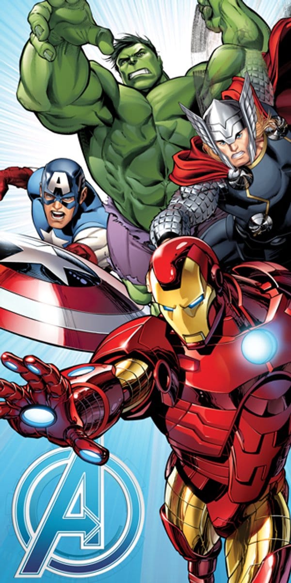 Marvel Avengers Blue - Strandlaken - 70 x 140 cm - Multi