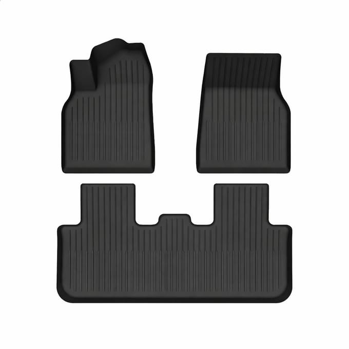 Tesla Model Y Juniper 2025+ Rubber Interieurmatten Set Ecoline - Interieur Accessoires