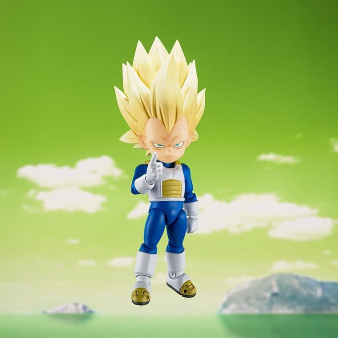 Dragon Ball S.H.Figuarts Action Figure Super Saiyan Level 3 Vegeta (mini) Daima 8 cm Action Figuur