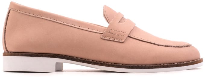 Omnio code loafers dames rose leer
