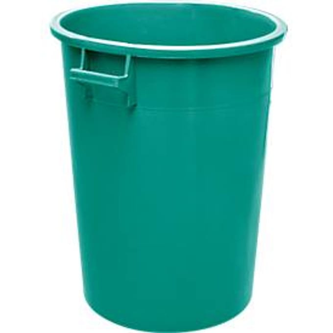 Ton, van HDPE, stapelbaar 100 liter, groen