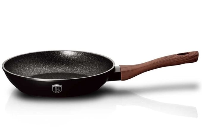 Berlinger Haus Ebony Rosewood - Granieten Koekenpan - 28cm - Soft Touch Houten Handgreep