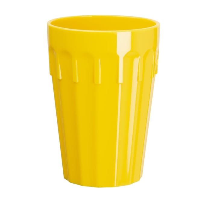 Olympia Kristallon polycarbonaat bekers 26cl geel (12 stuks)