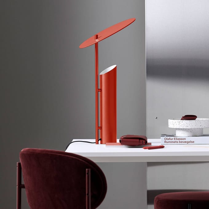 Verpan Reflect Tafellamp - red