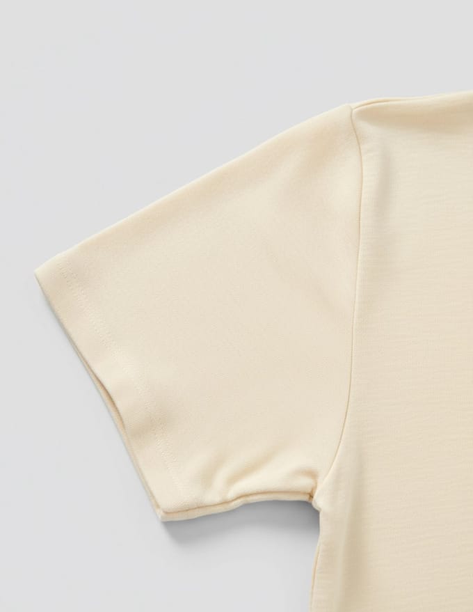 Heren T-Shirt Bio Merino Wol Gebroken Wit Engel Natur 54/56 Extra Large