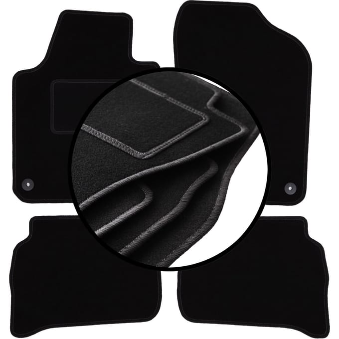 Complete set veloursmatten voor: Skoda Fabia III hatchback, stationwagen (2014-)