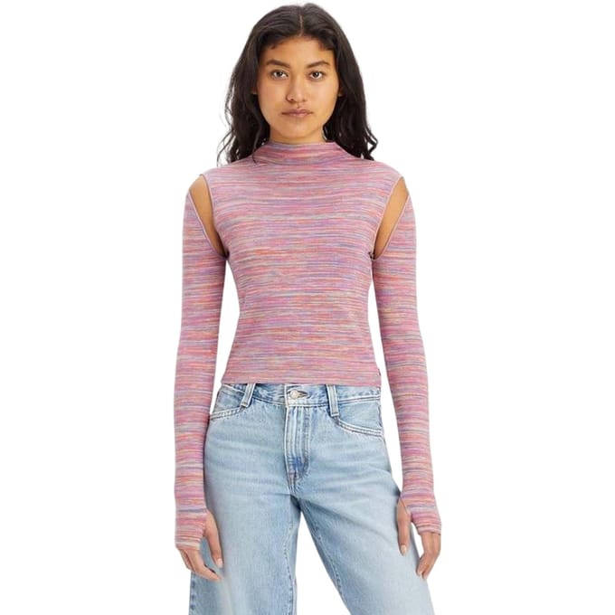 Levis Dames Jupiter Kabelgebreide Trui (Roze)