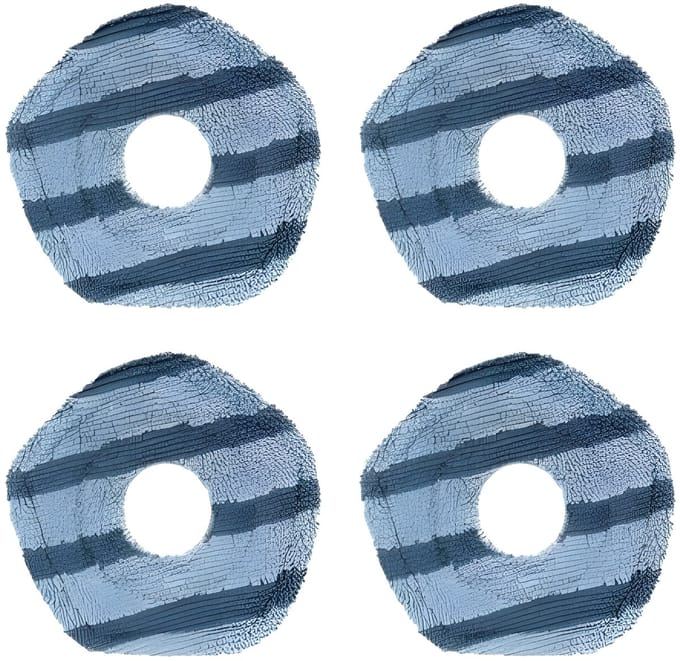4 STKS Mop Pads voor X10 Pro Omni Robot Stofzuiger, Microfiber Wiping Pad Accessoire Set