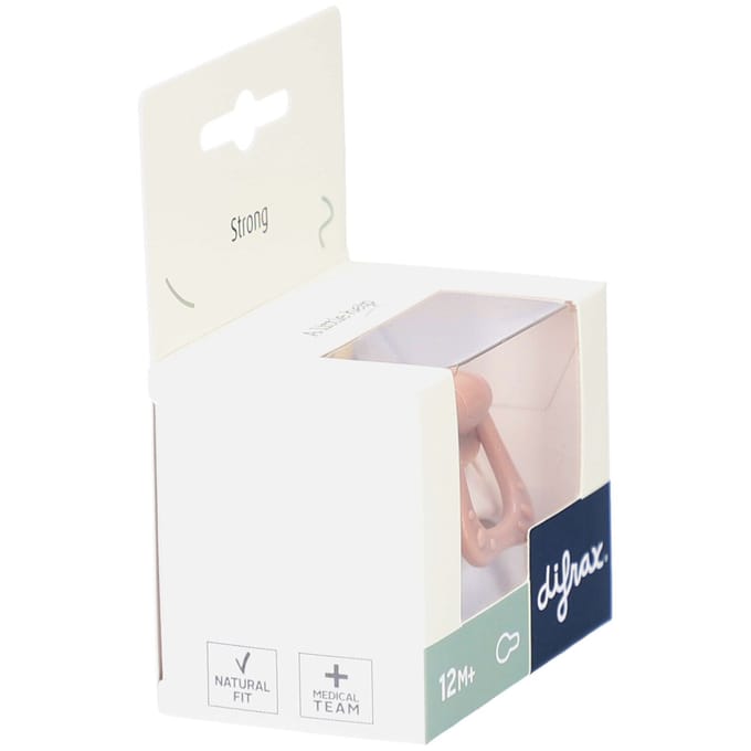 Difrax fopspeen little venture 12.maanden Beigebrown unisex