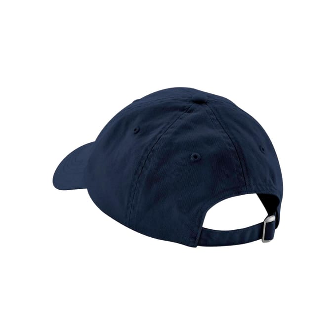 Beechfield Baseballpet met Paneel van Biologisch Katoen (Marineblauw)