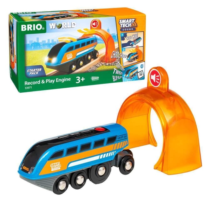 BRIO Smart Tech Sound Record & Play-locomotief - Trein voor 3+ jaar - 33971