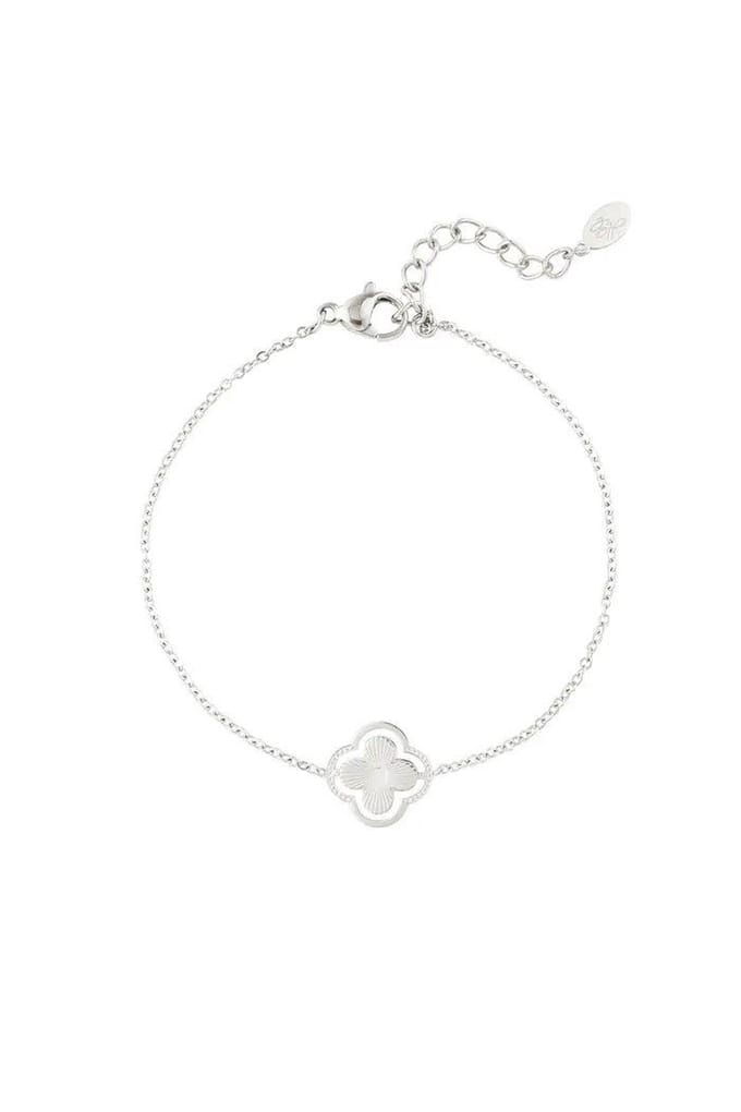 Yehwang - Klaverarmband - Zilver - Stainless Steel