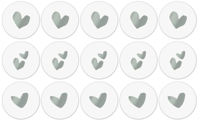 9x Sticker Hartje Mint