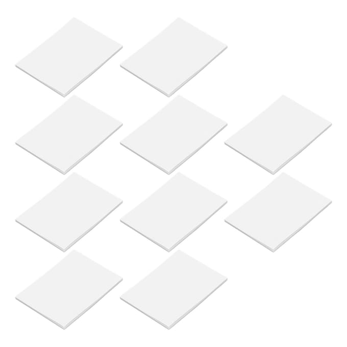 500 stuks Totaal Transparante Plaknotitieblokjes Waterdicht Plakt Stevig Herplakbaar Doorzichtig Plaknotities white