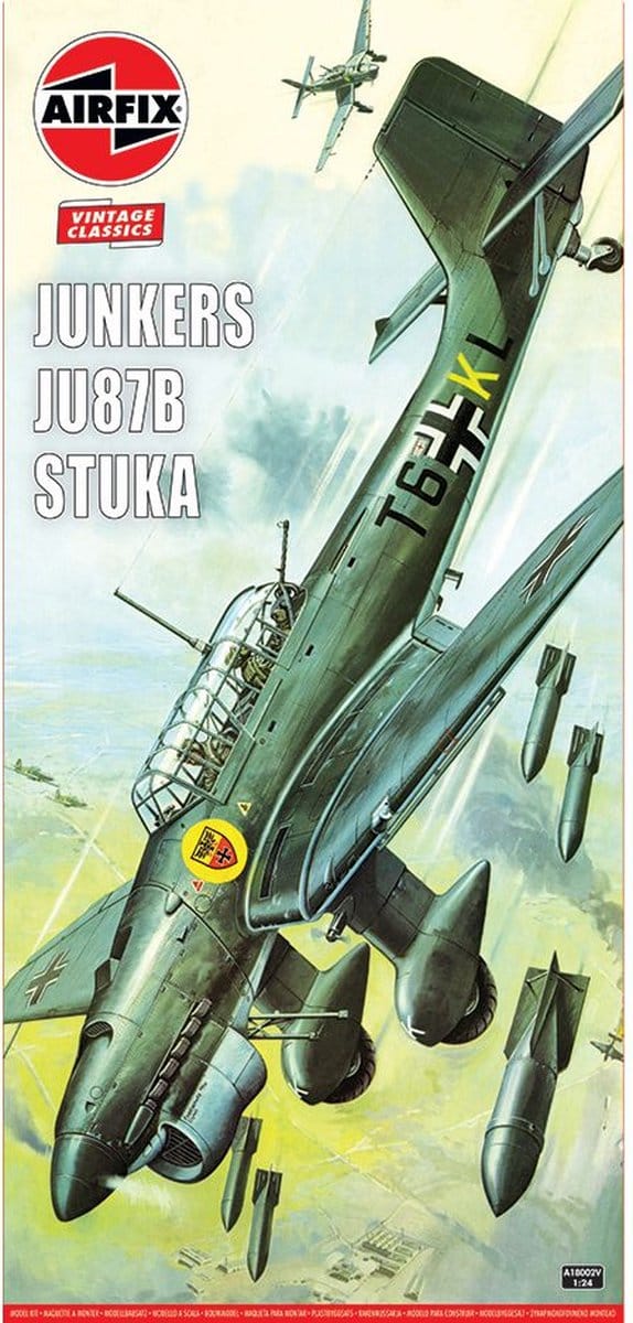 Airfix Modelbouwpakket Militaire voertuigen - 18002V Junkers Ju87B Stuka Plastic - 1:24 - Modelbouw