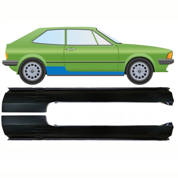 Volledige dorpel voor Volkswagen Scirocco 1974-1981 / Links + Rechts / Set