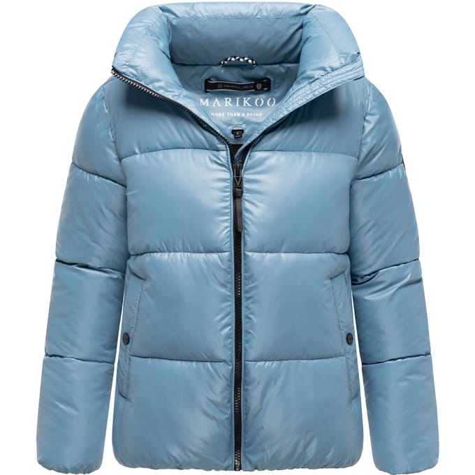 Marikoo dames winterjas Hazalee in puffer-stijl met glanzende look