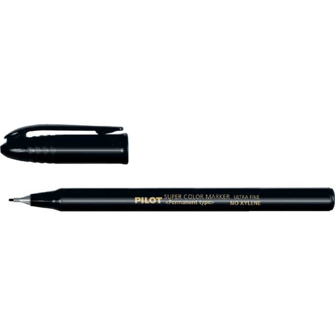 Fineliner PILOT Super Color Scan ultra fijn zwart