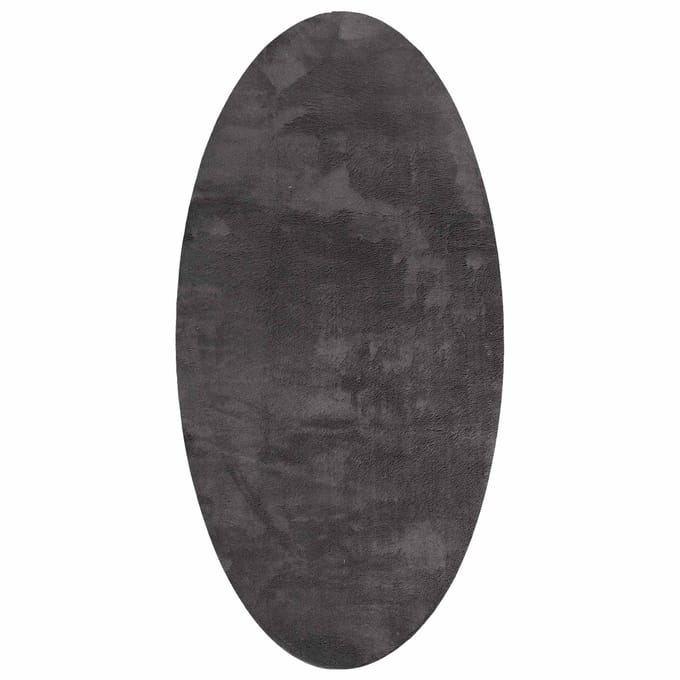 vidaXL - Tapijt - HUARTE - Antraciet - 100 - x - 200 - cm - 100% - Polyester