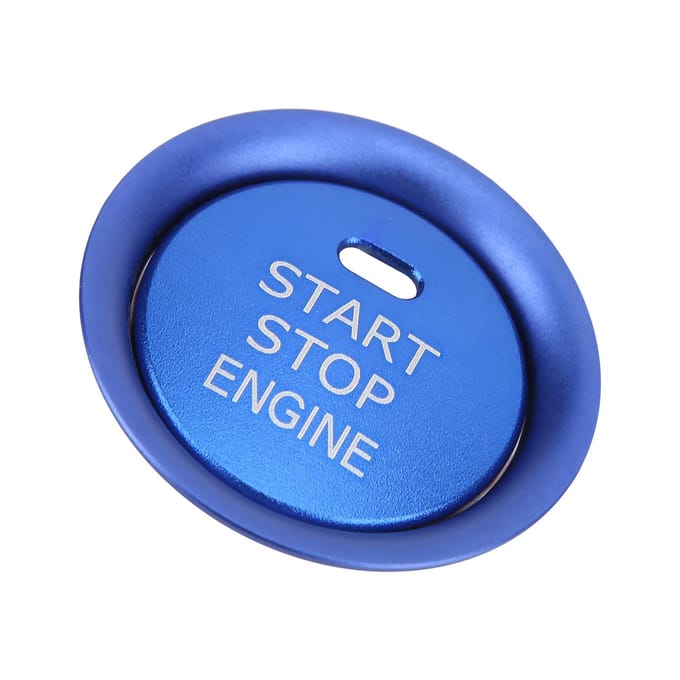 Cache-bouton de démarrage/arrêt moteur en alliage d'aluminium bleu, pièce de rechange pour Mazda CX-4/5 blue