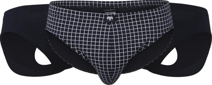 Ceceba 3-pak heren slips - Foxe-packet 2270 - navy ruit - XXXL