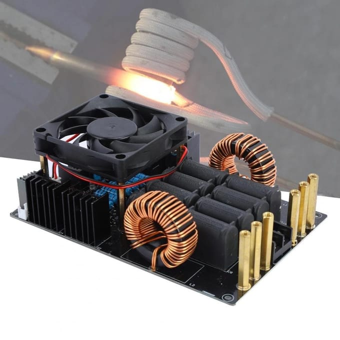 1000W 50A DC 12-40V Inductieverwarmingsbord ZVS Voedingsmodule Laagspanning Flyback Driver zwart