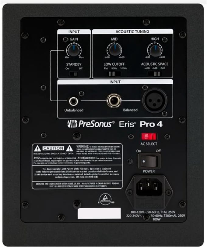 Presonus Eris Pro 4 Zwart - actieve studiomonitoren