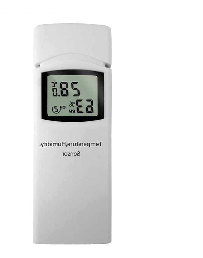 Weerstation - Buiten Sensor - Weersvoorspelling Binnen - 3 Kanaals Ondersteuning - 2.54 cm Pakket - Wit