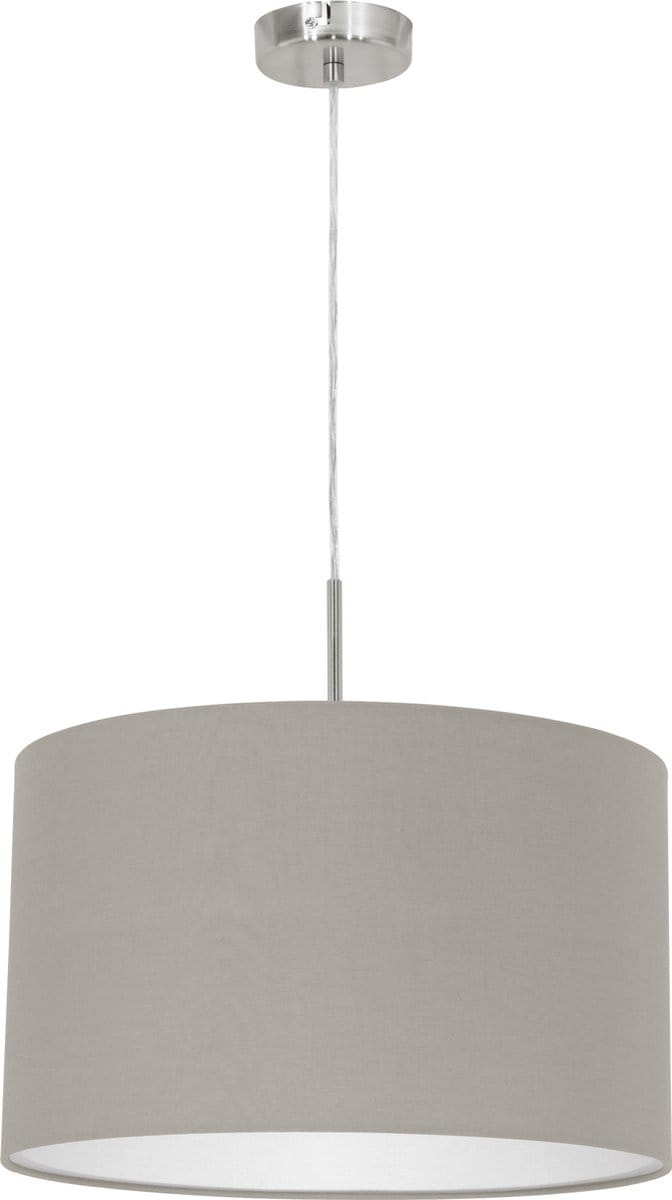 EGLO Pasteri - Hanglamp - 1 Lichts - Ø380mm. - Nikkel-Mat - Taupe