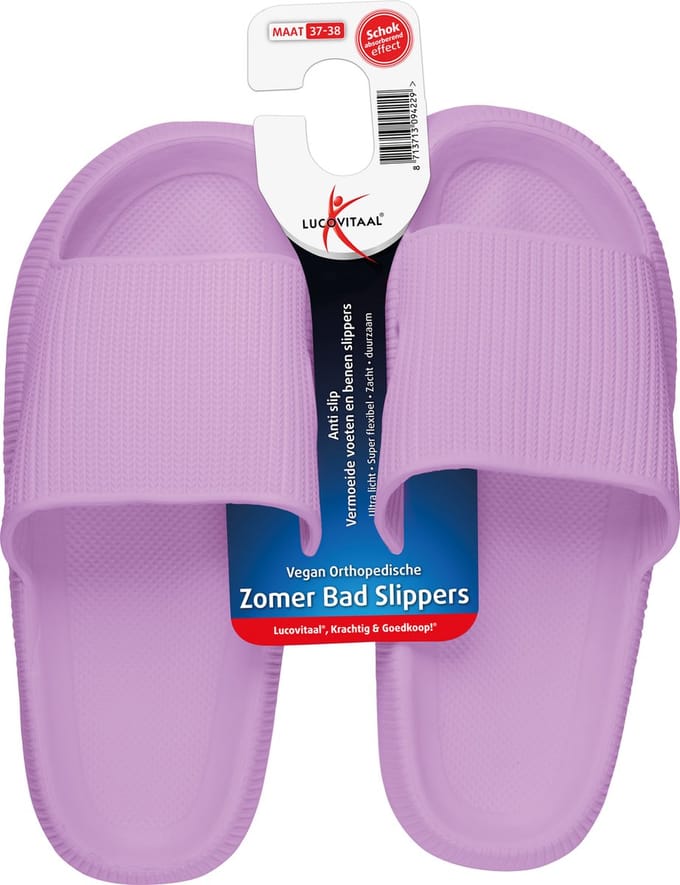 Lucovitaal Orthopedische Zomer Badslippers (Roze) Maat 37-38
