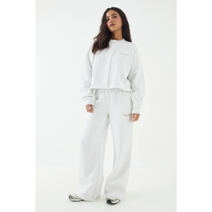 Dames DSGN Studio Script Straight Leg Jogger | Asgrijs | Maat: Medium