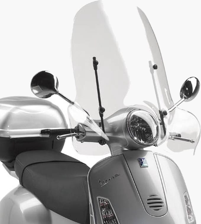 Vespa LX Hoog Windscherm inclusief bevestigingsset