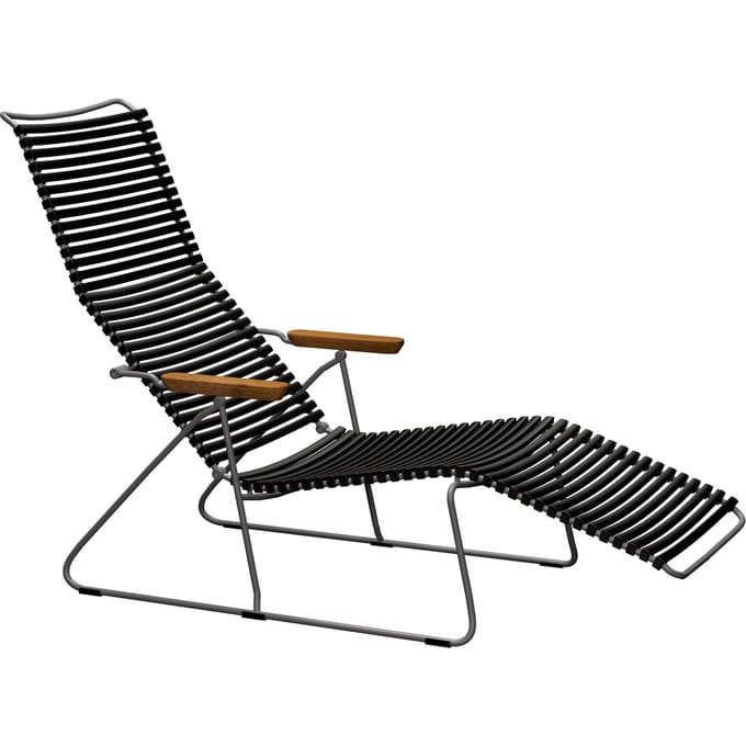 HOUE - Click Sunlounger ligstoel - zwart