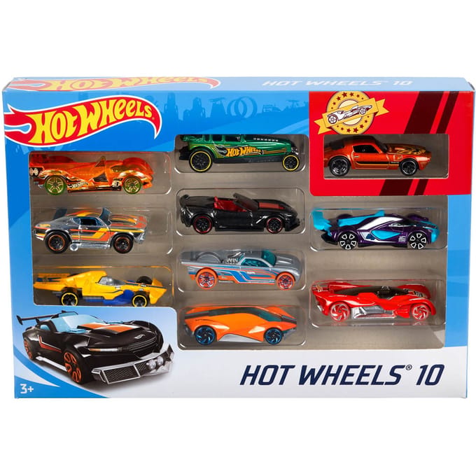 Hot Wheels Cadeauset Met 10 Auto's - 10 Pack Speelgoedvoertuig