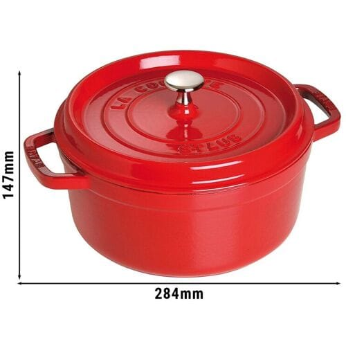 STAUB LA COCOTTE - Kookpot - Ø 220mm - Gietijzer - Kersenrood