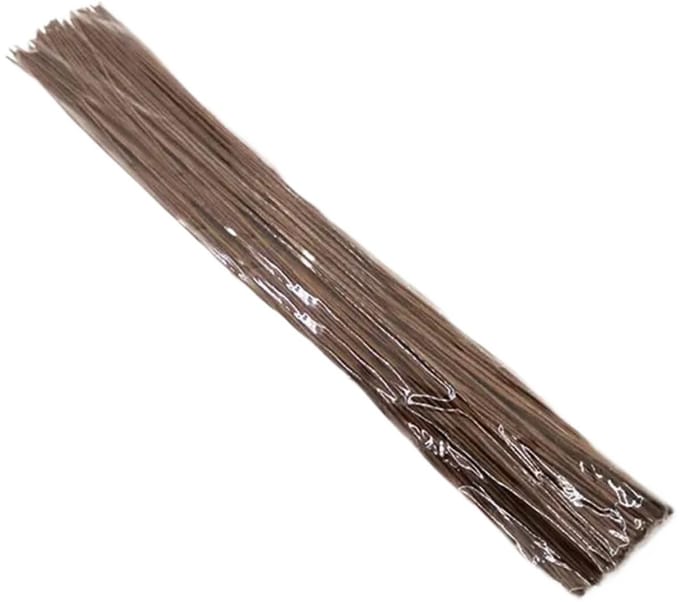 Knutseldraad Papier - Bloemendraad IJzer - Bloemschikken Knutselen - Omwikkeld ijzerdraad - 100 stuks 36 cm - Koffie