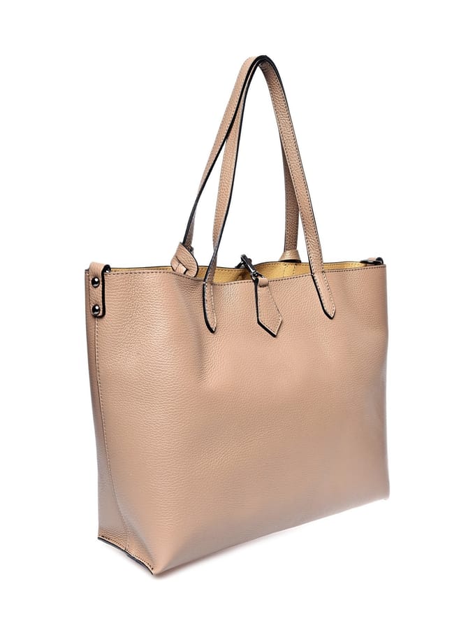Isabella Rhea Beige Rundleer Tas