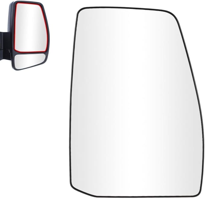 Verwarmd Spiegelglas Voor Ford Transit Custom 2012-2022 - Vervangend Wing Mirror Glas, Links Boven, BK2117K741BB, 1766587