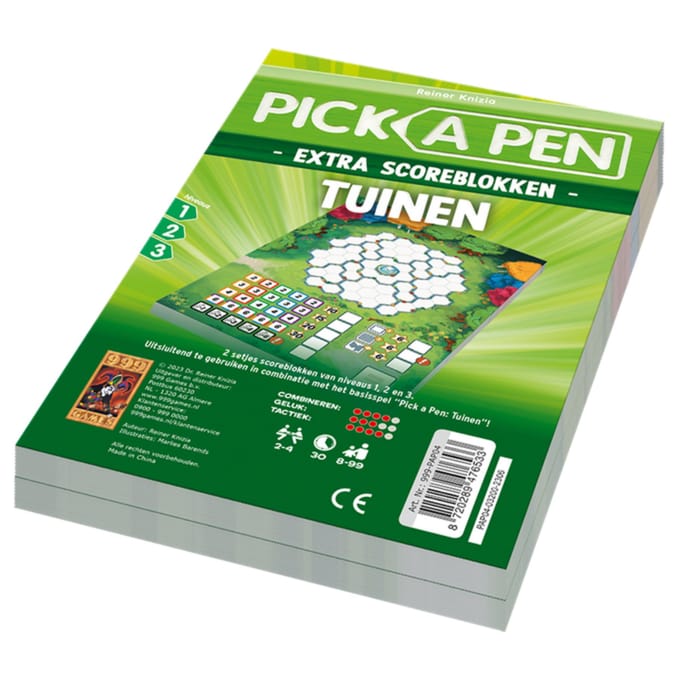 999 Games Pick a Pen Tuinen Scoreblokken