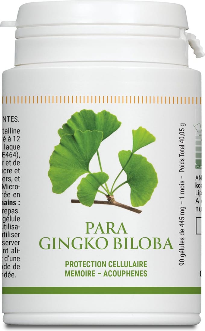 Para Ginkgo Biloba Gel 90 Capsules